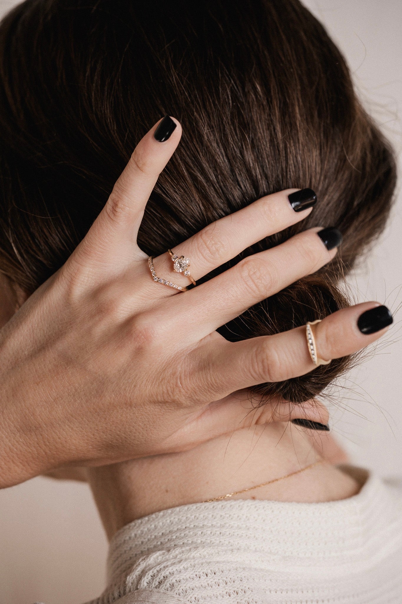 TRINITA PEAR SOLITAIRE RING VI