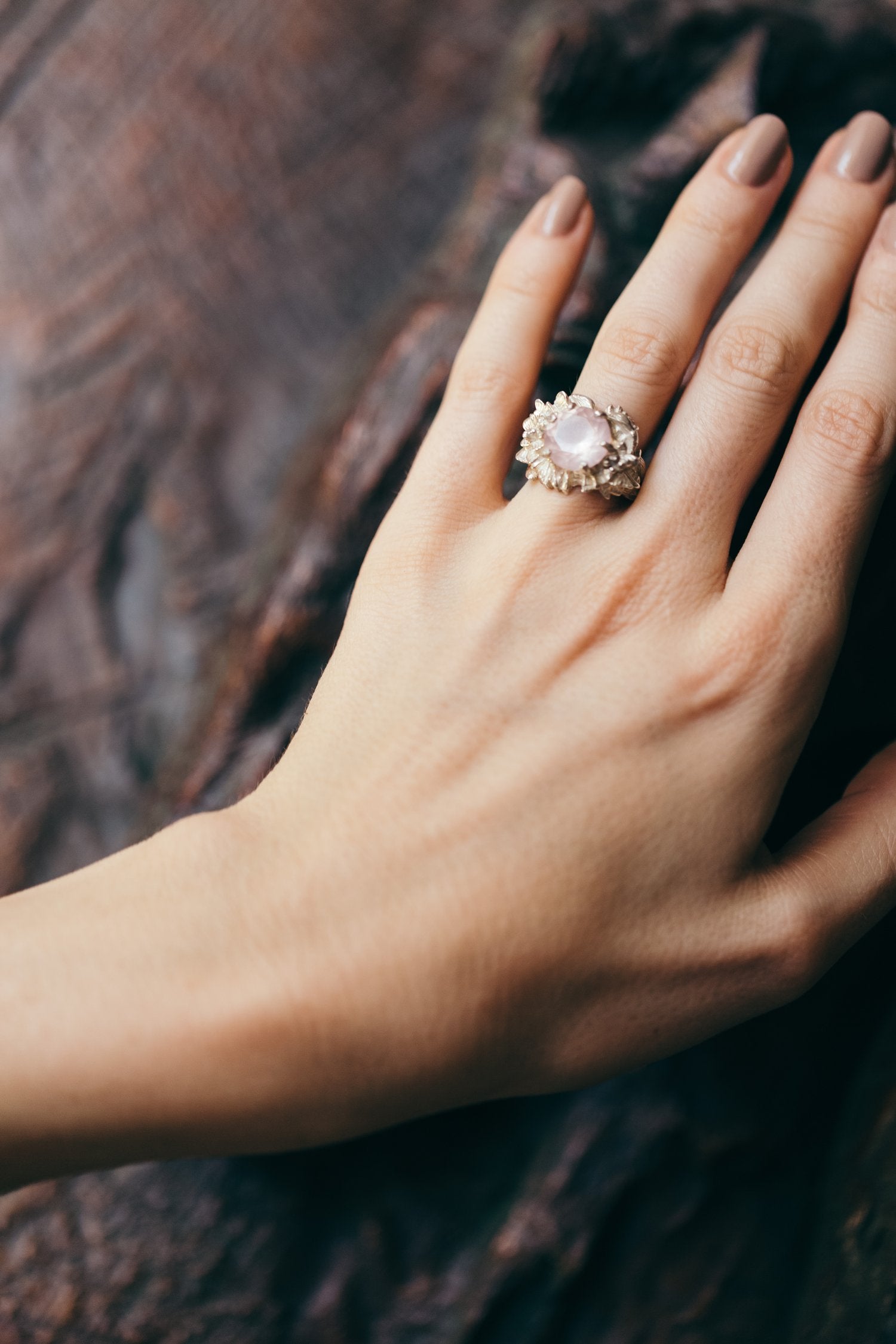 BAGUE NYMPHÉA ROSÉA