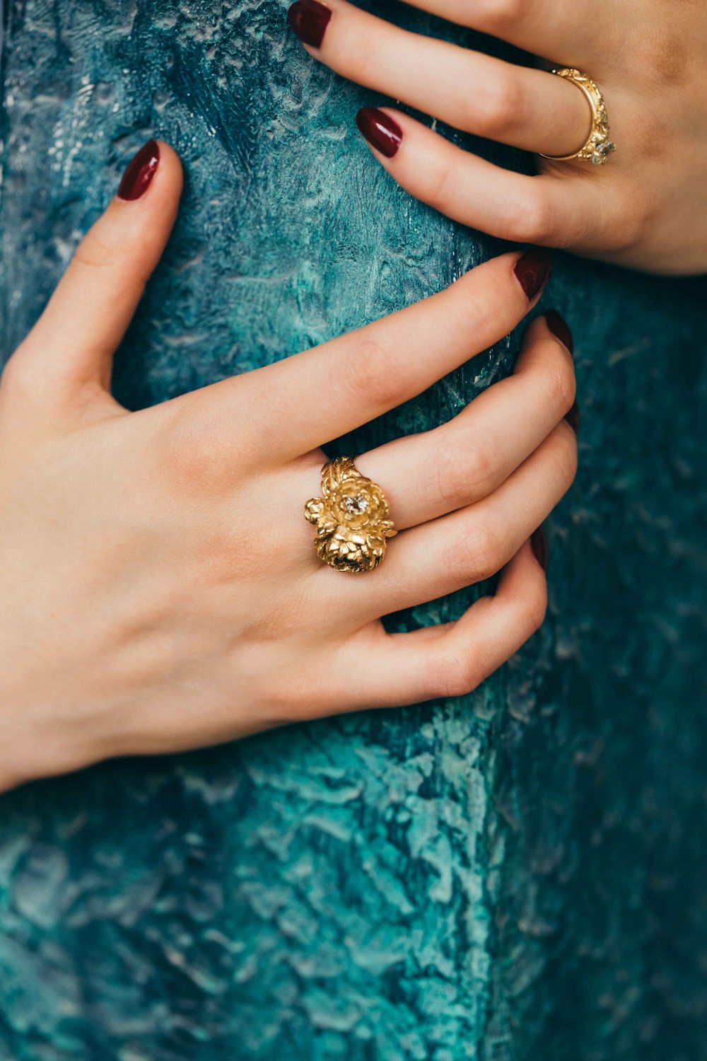 BAGUE PEONIES LUTEA/ONDINEA