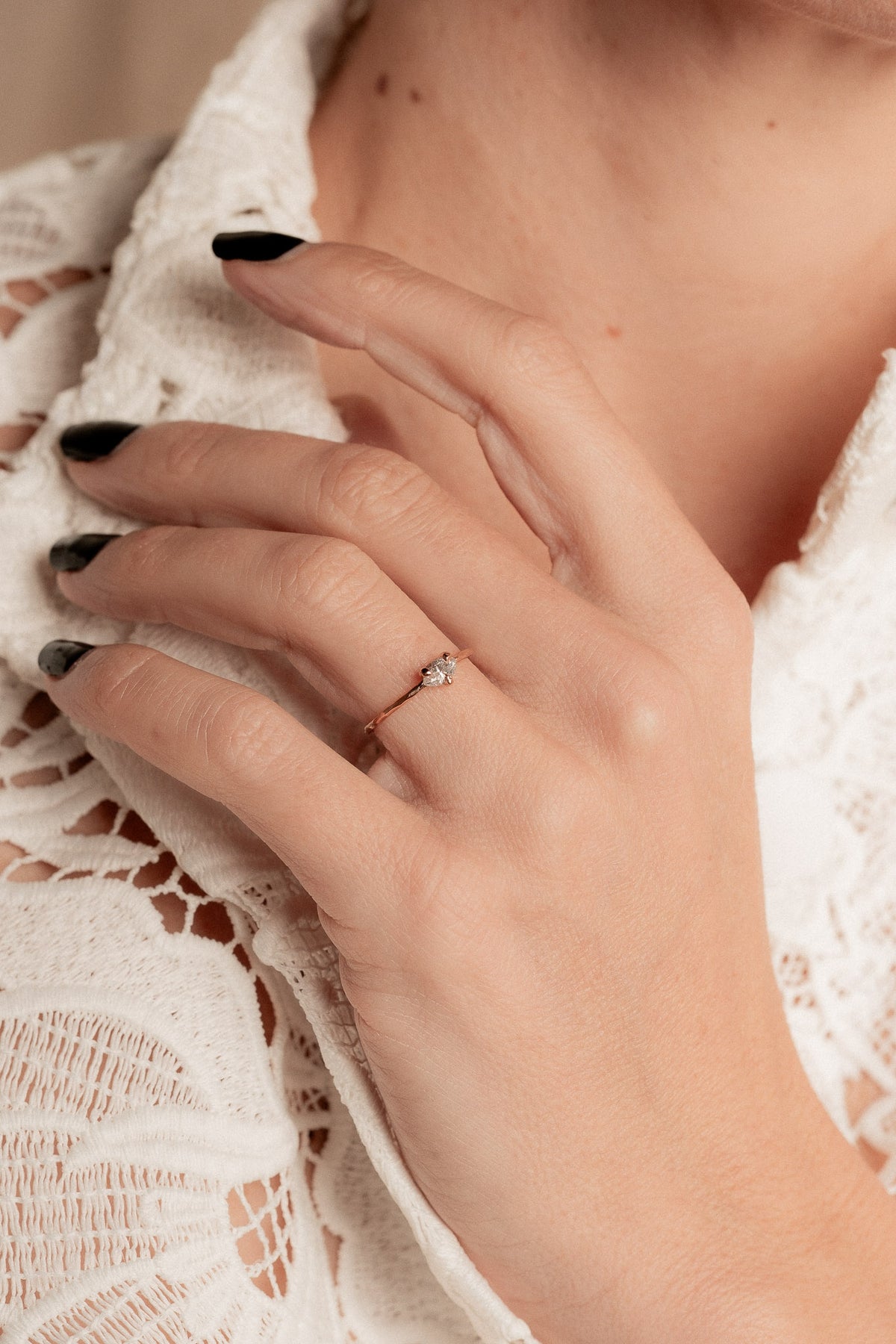 SOLITAIRE MARQUISE MILKY 0.33CT