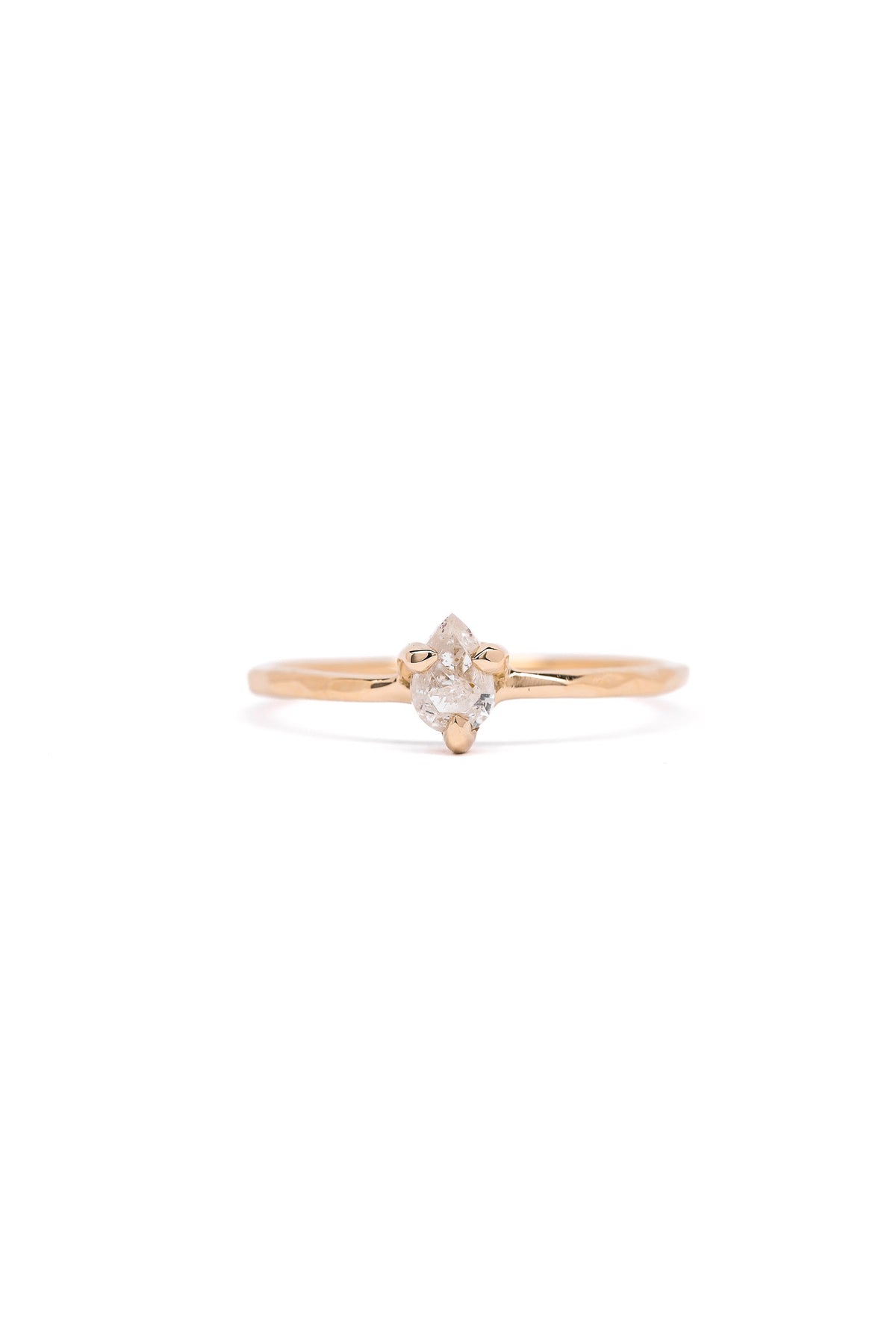 SOLITAIRE POIRE MILKY 0.37CT