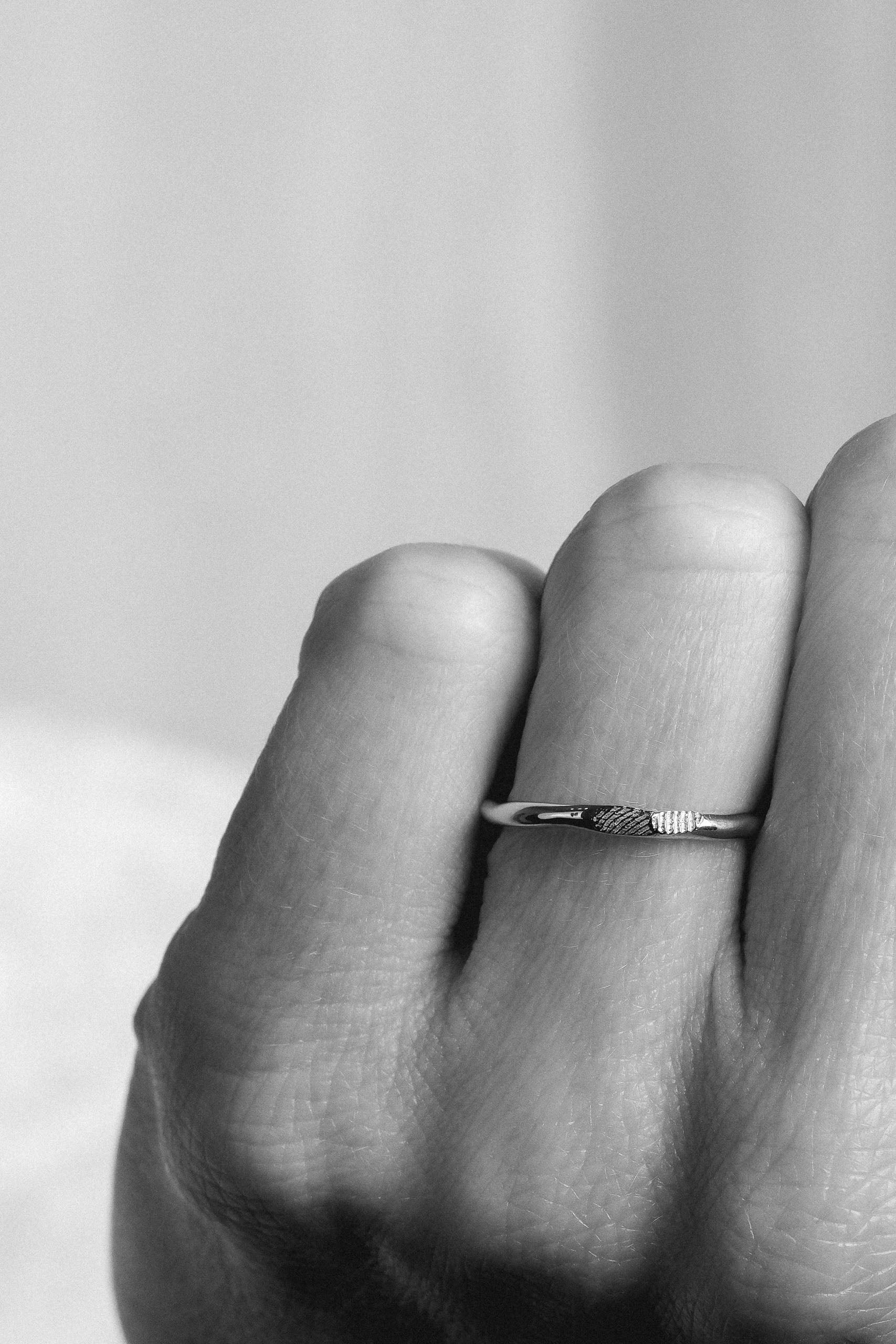 FINGERPRINT WEDDING BANDS
