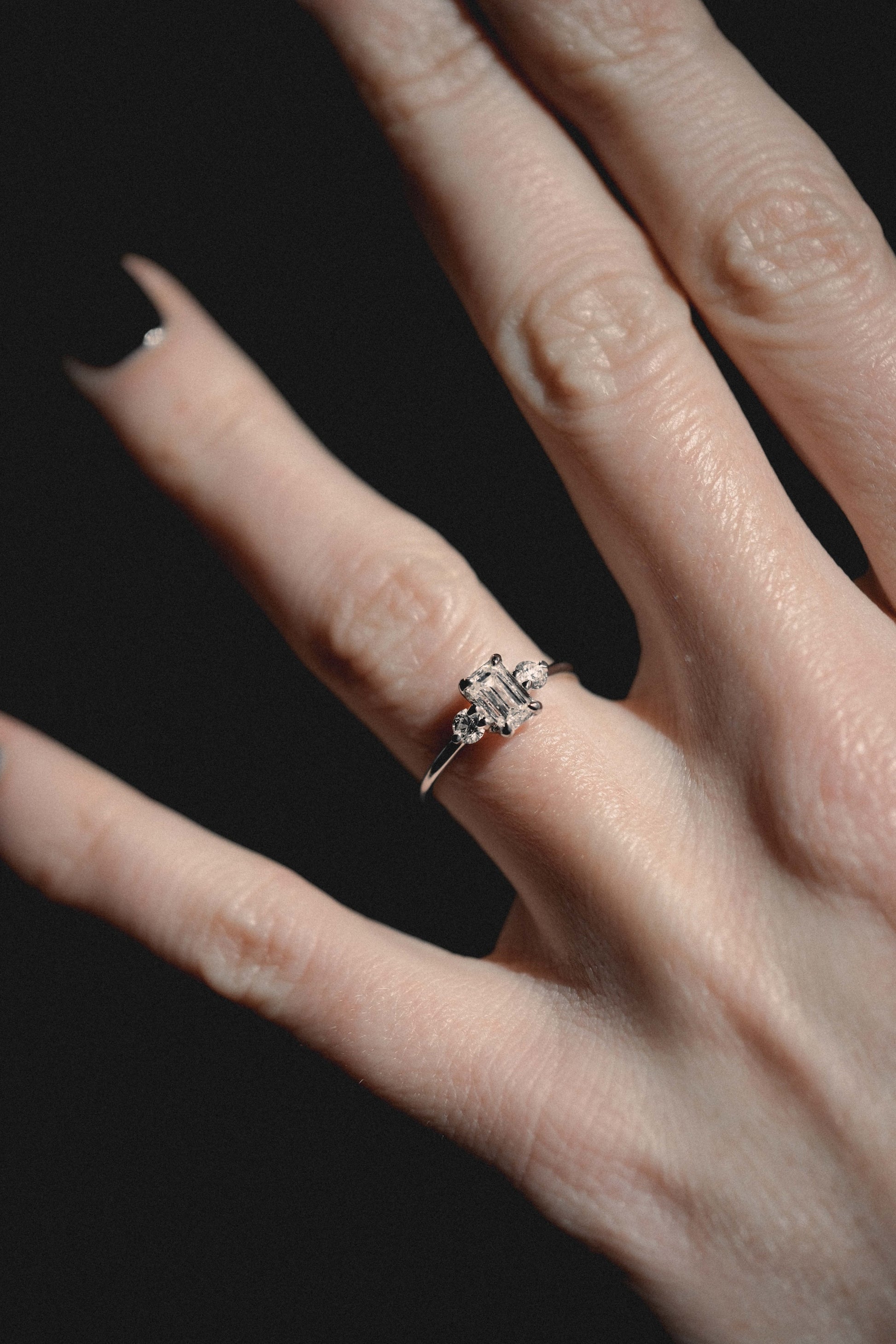 AUREA SHOULDER-SET SOLITAIRE