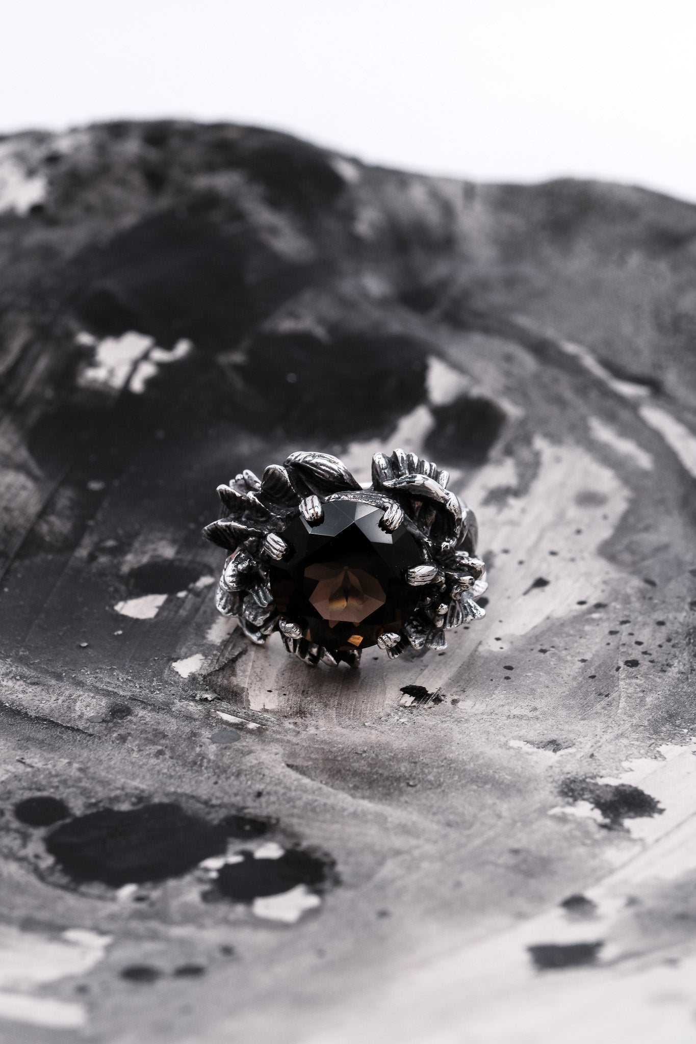 BAGUE NYMPHÉA SMOKY
