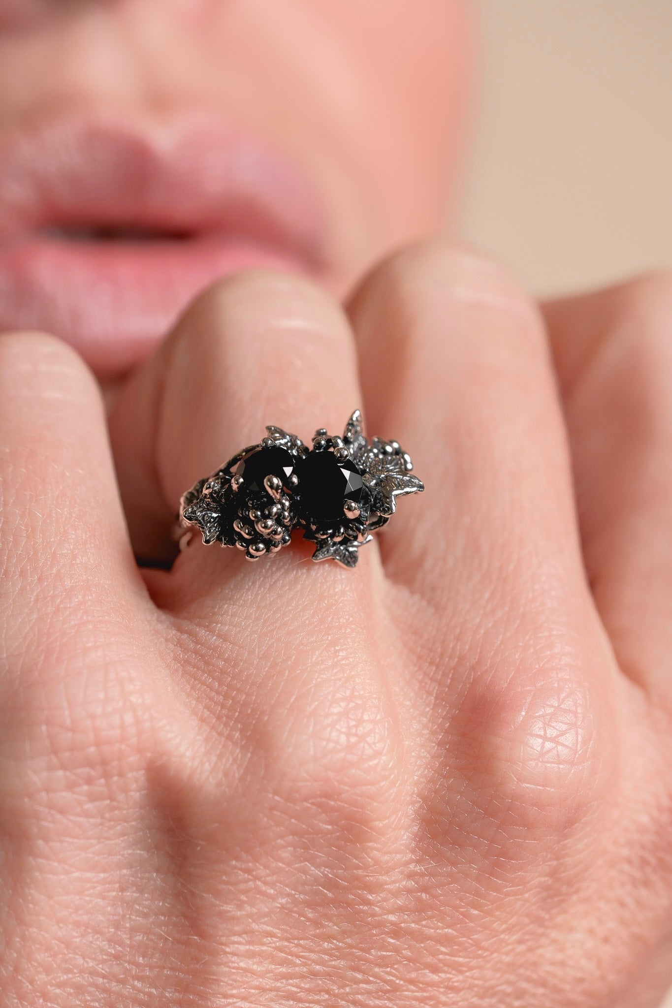 BAGUE BLACK VITIS