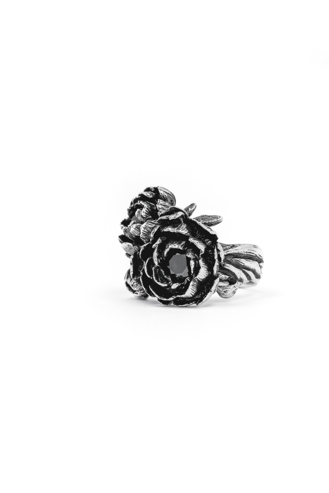 BAGUE BLACK PEONIES