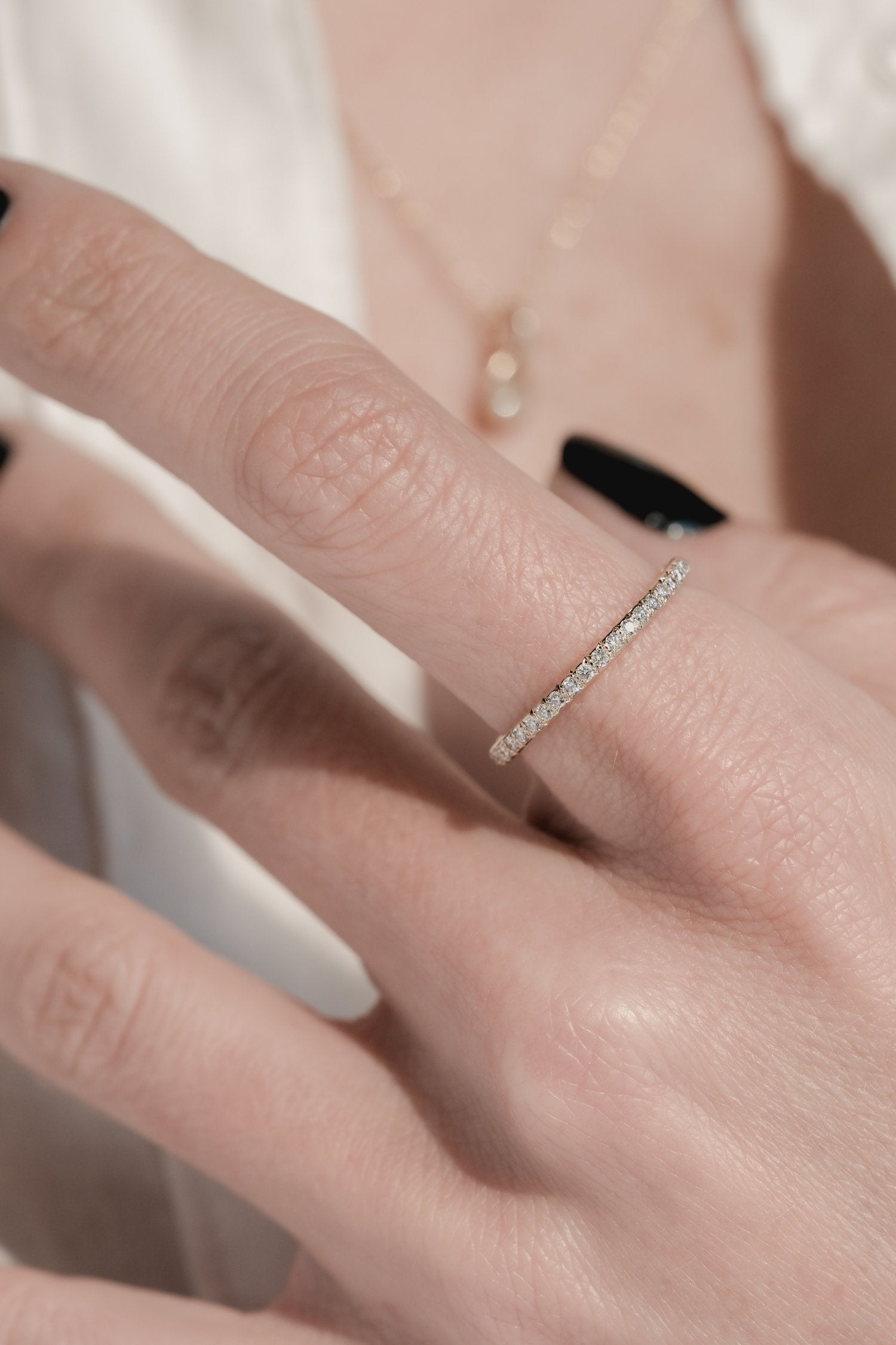 BAGUE LINA SEMI-PAVÉE
