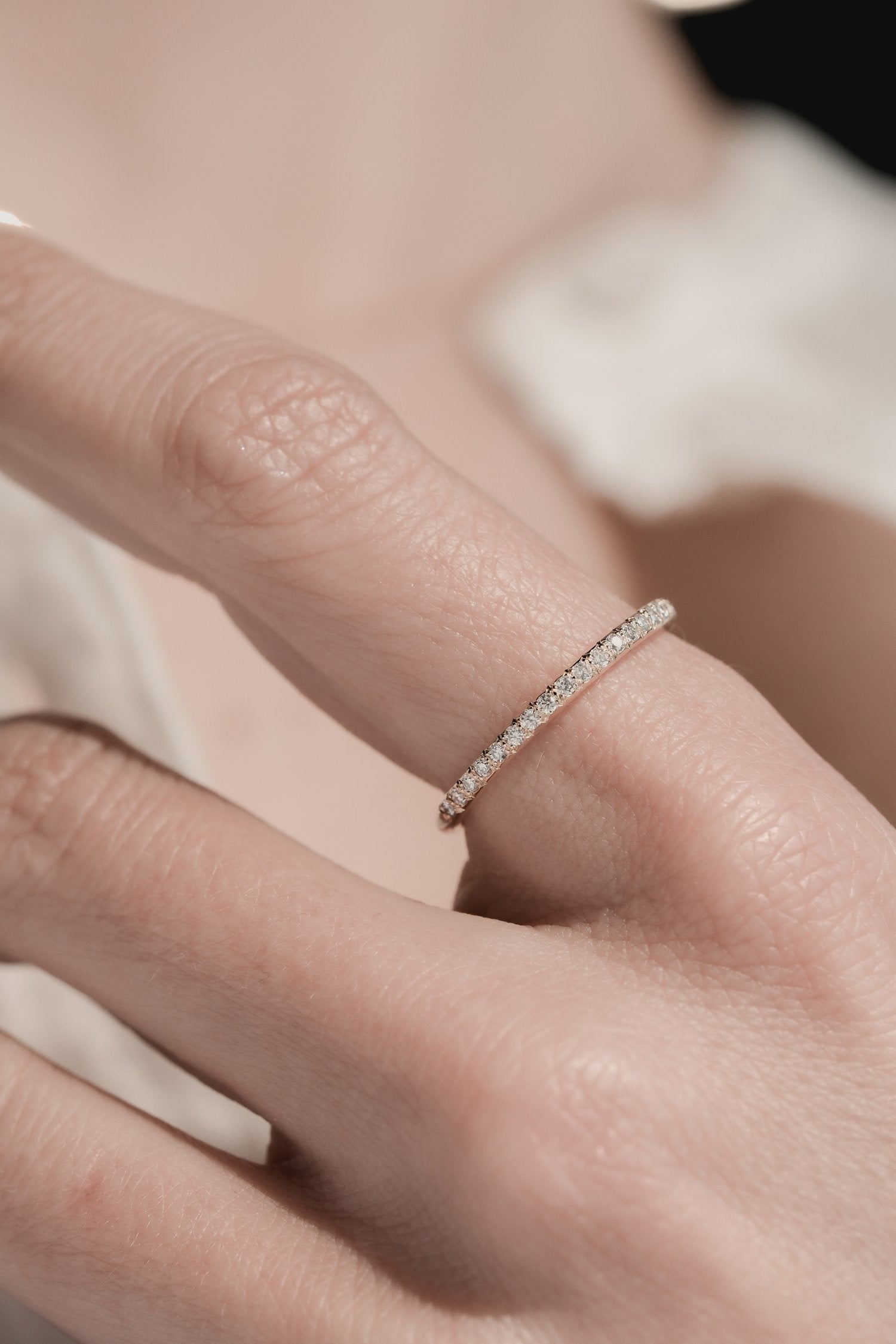 BAGUE LINA SEMI-PAVÉE