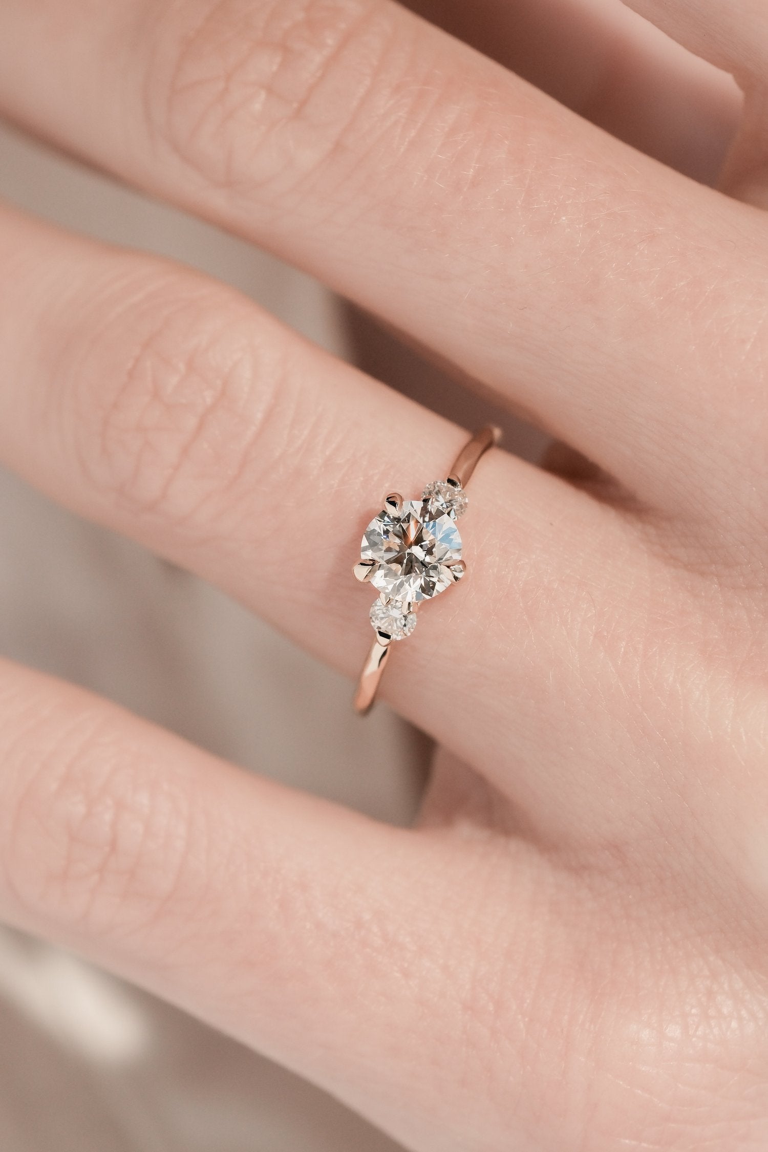 TRINITA - SHOULDER-SET SOLITAIRE