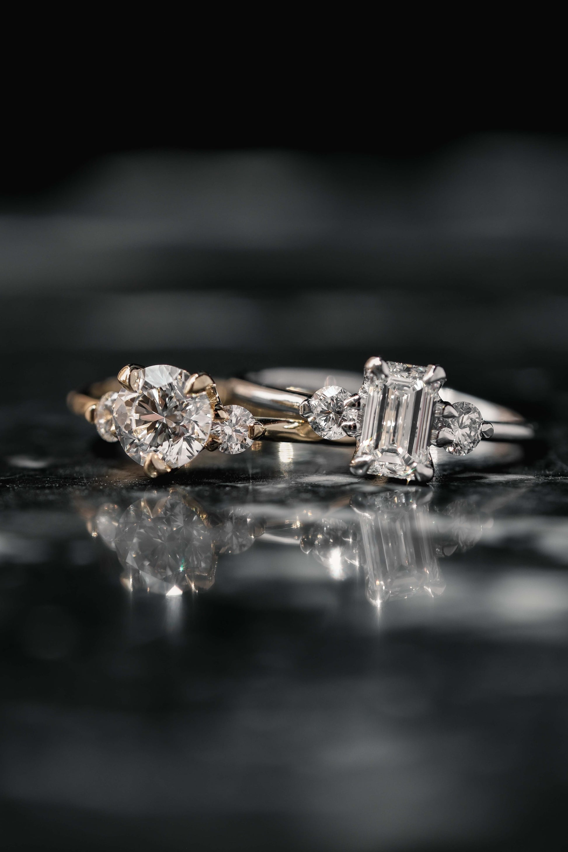 AUREA SHOULDER-SET SOLITAIRE