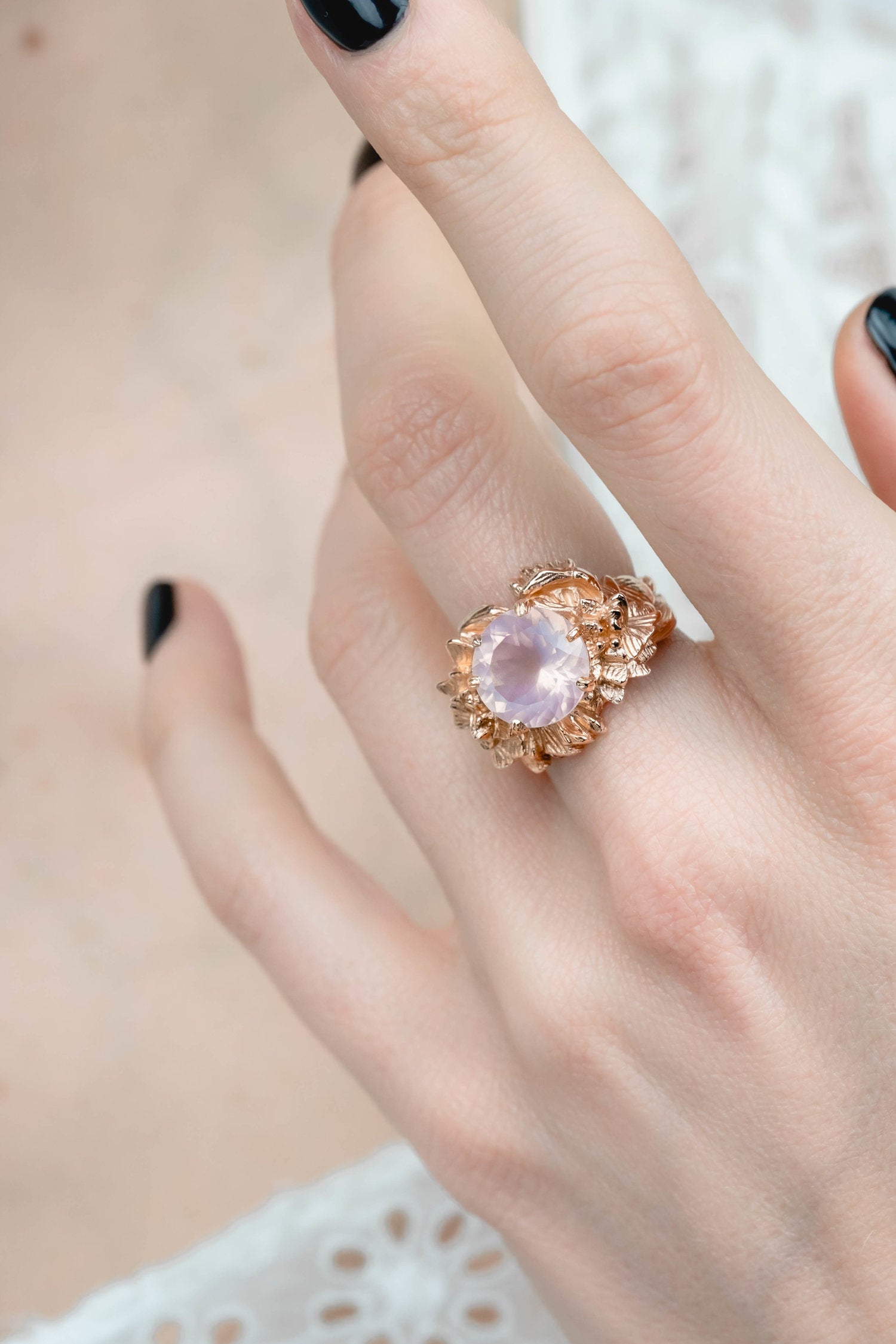 BAGUE NYMPHÉA ROSÉA