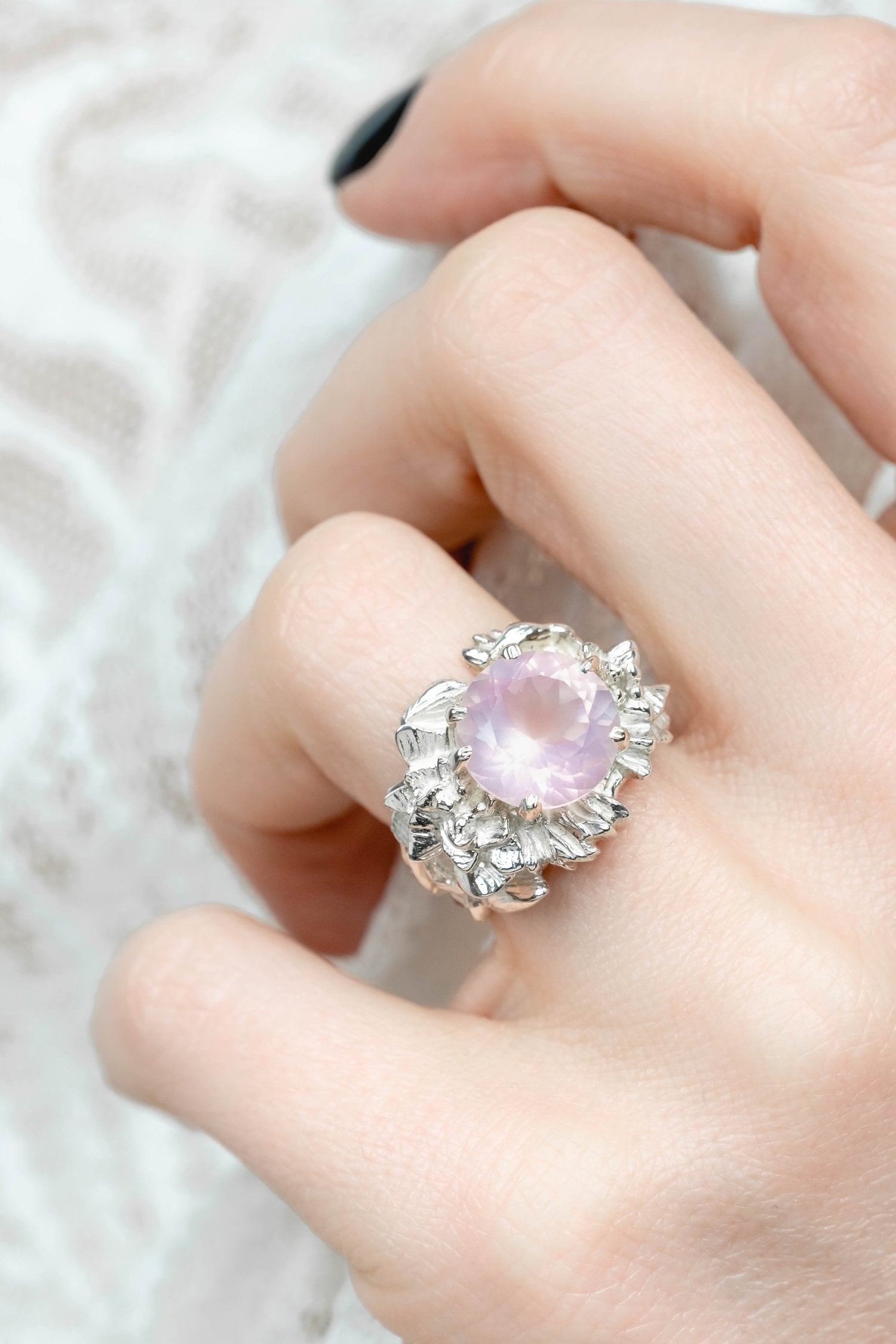 BAGUE NYMPHÉA ROSÉA