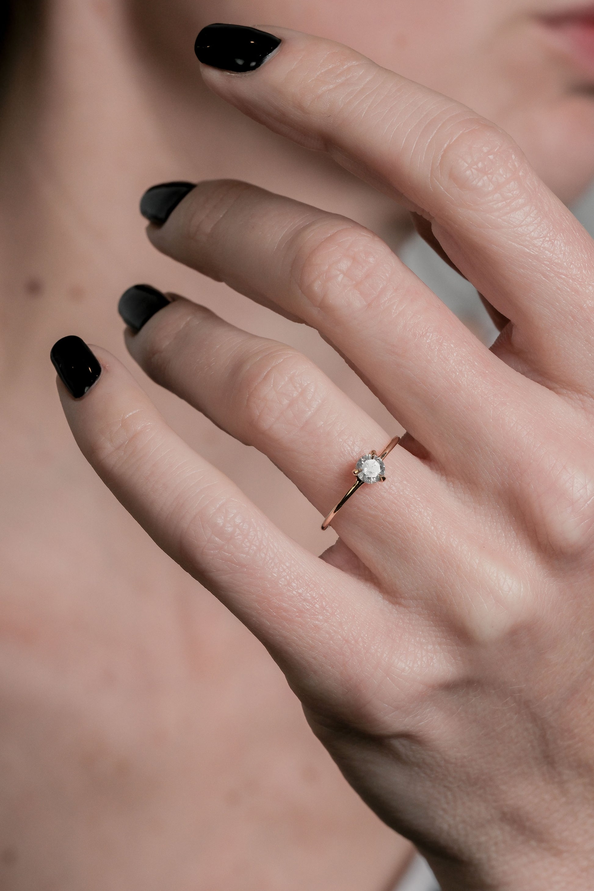 MILKY ROUND SOLITAIRE 0.34CT