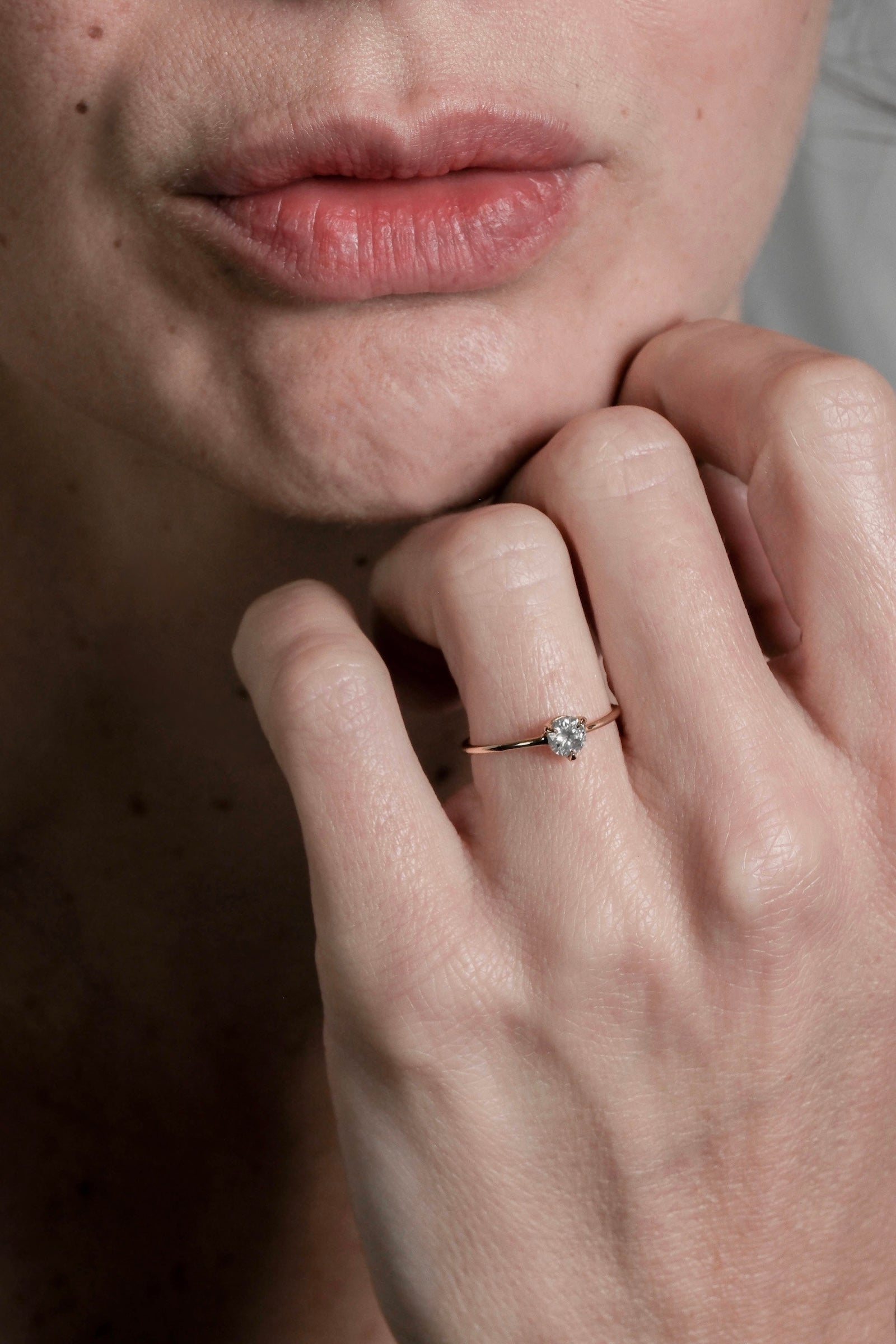 MILKY ROUND SOLITAIRE 0.34CT