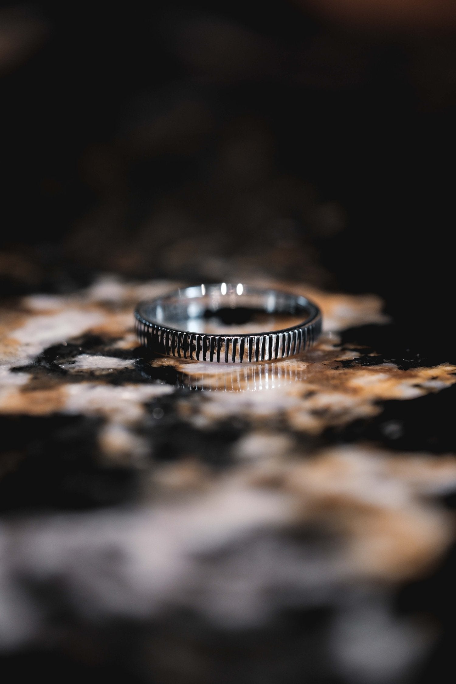 BAGUE BLACK STRIPES