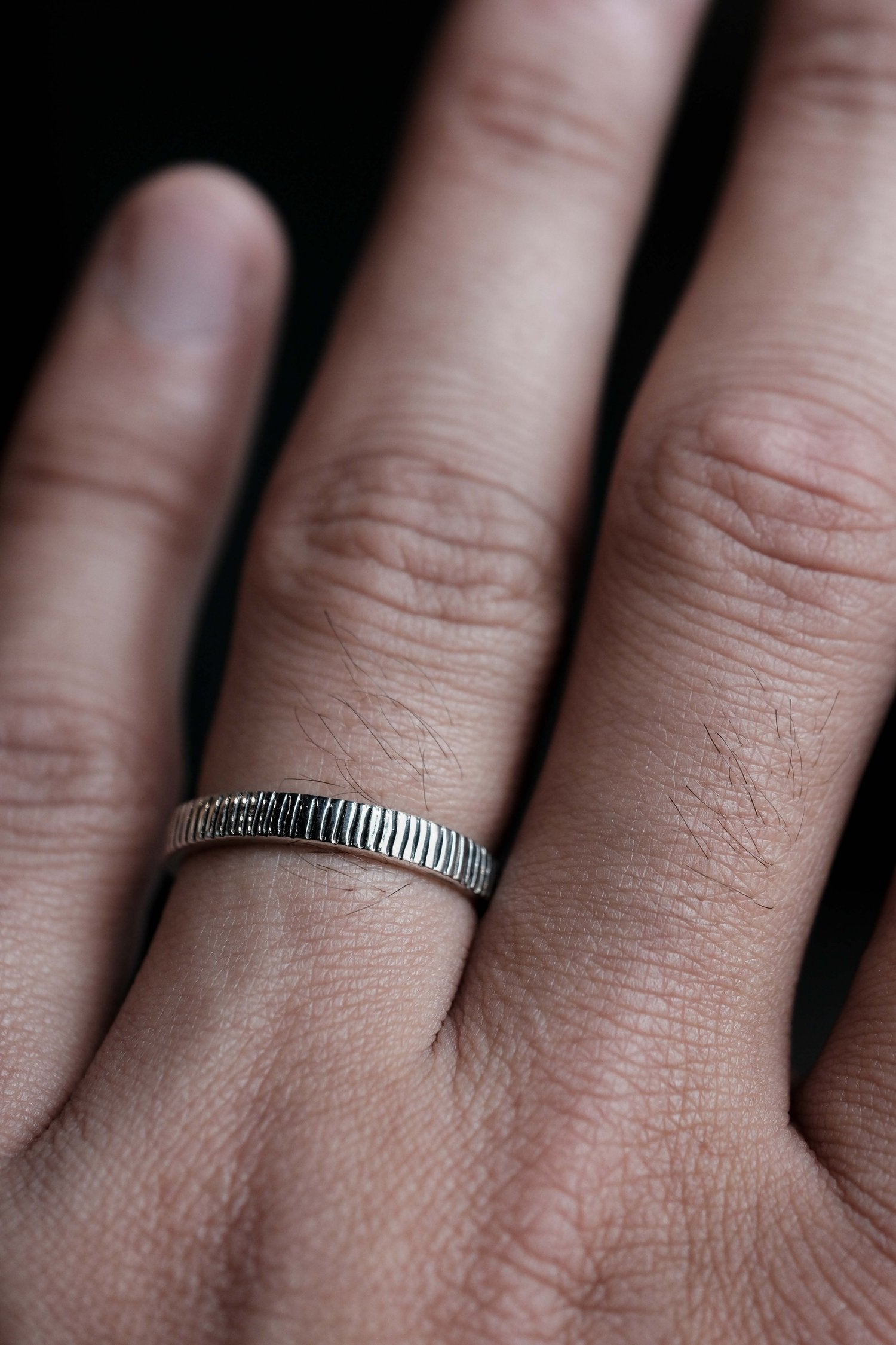 BAGUE BLACK STRIPES