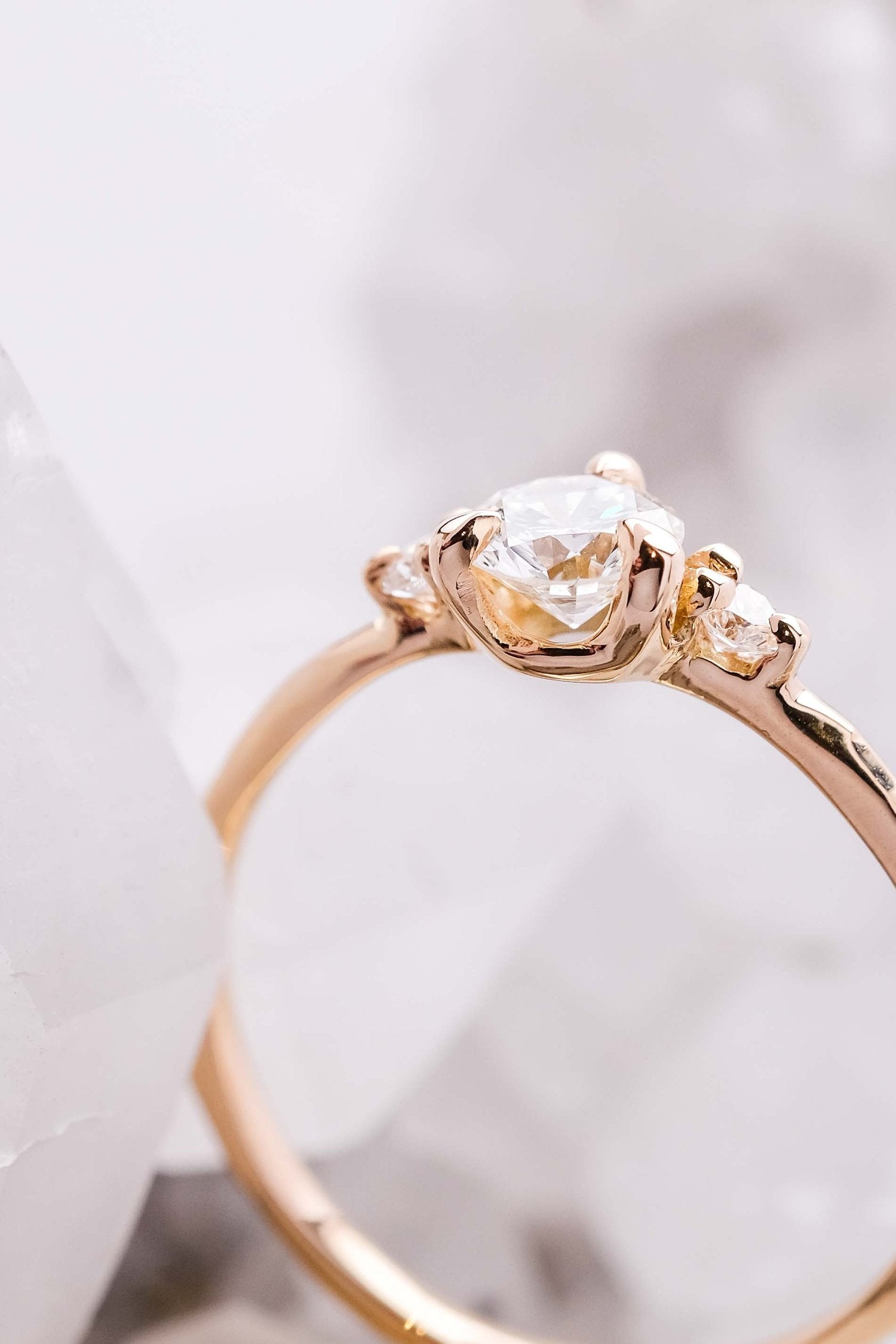 TRINITA - SHOULDER-SET SOLITAIRE