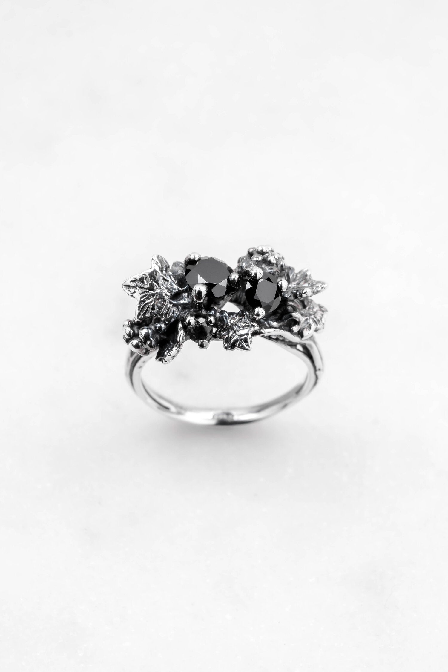BAGUE BLACK VITIS