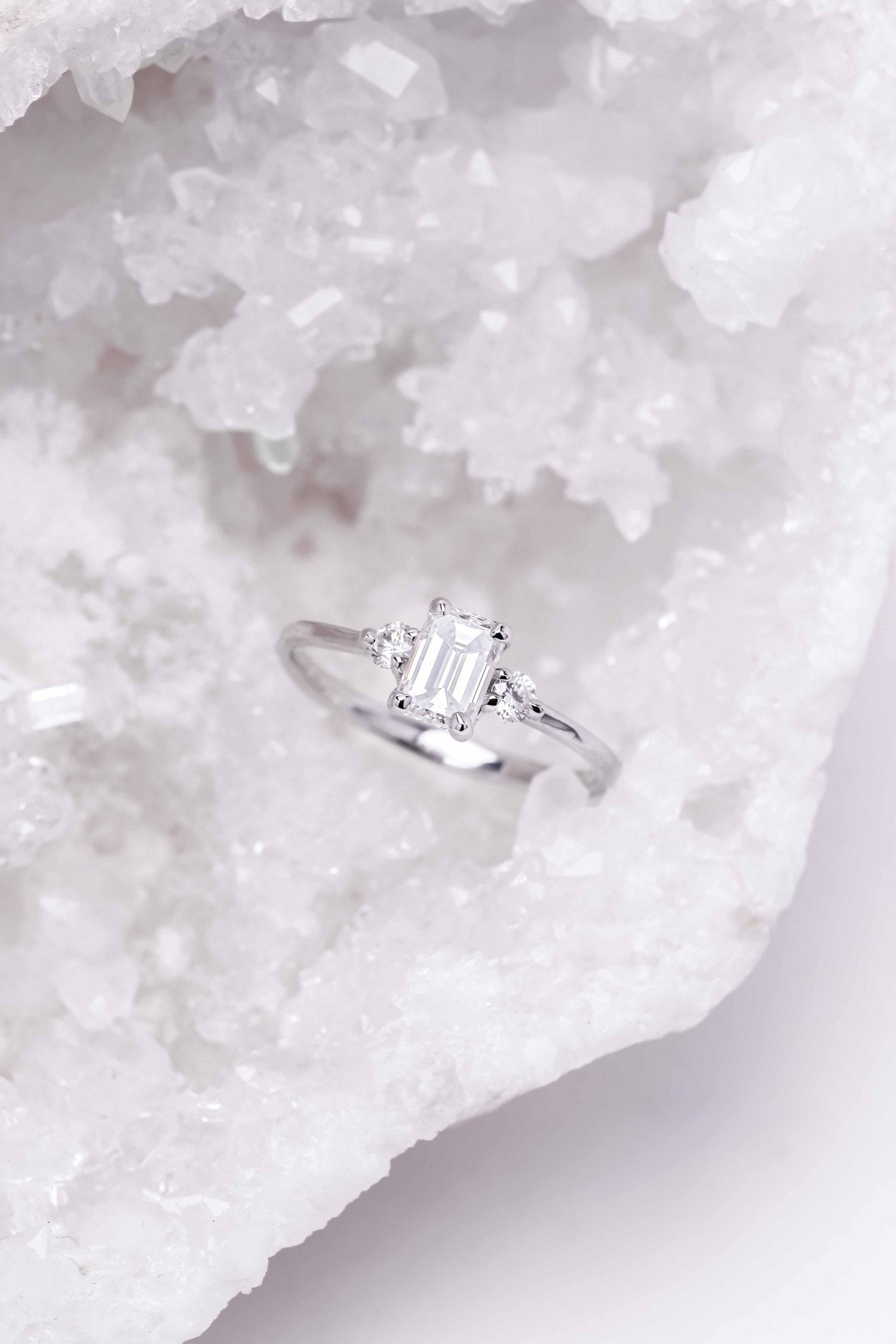 AUREA SHOULDER-SET SOLITAIRE