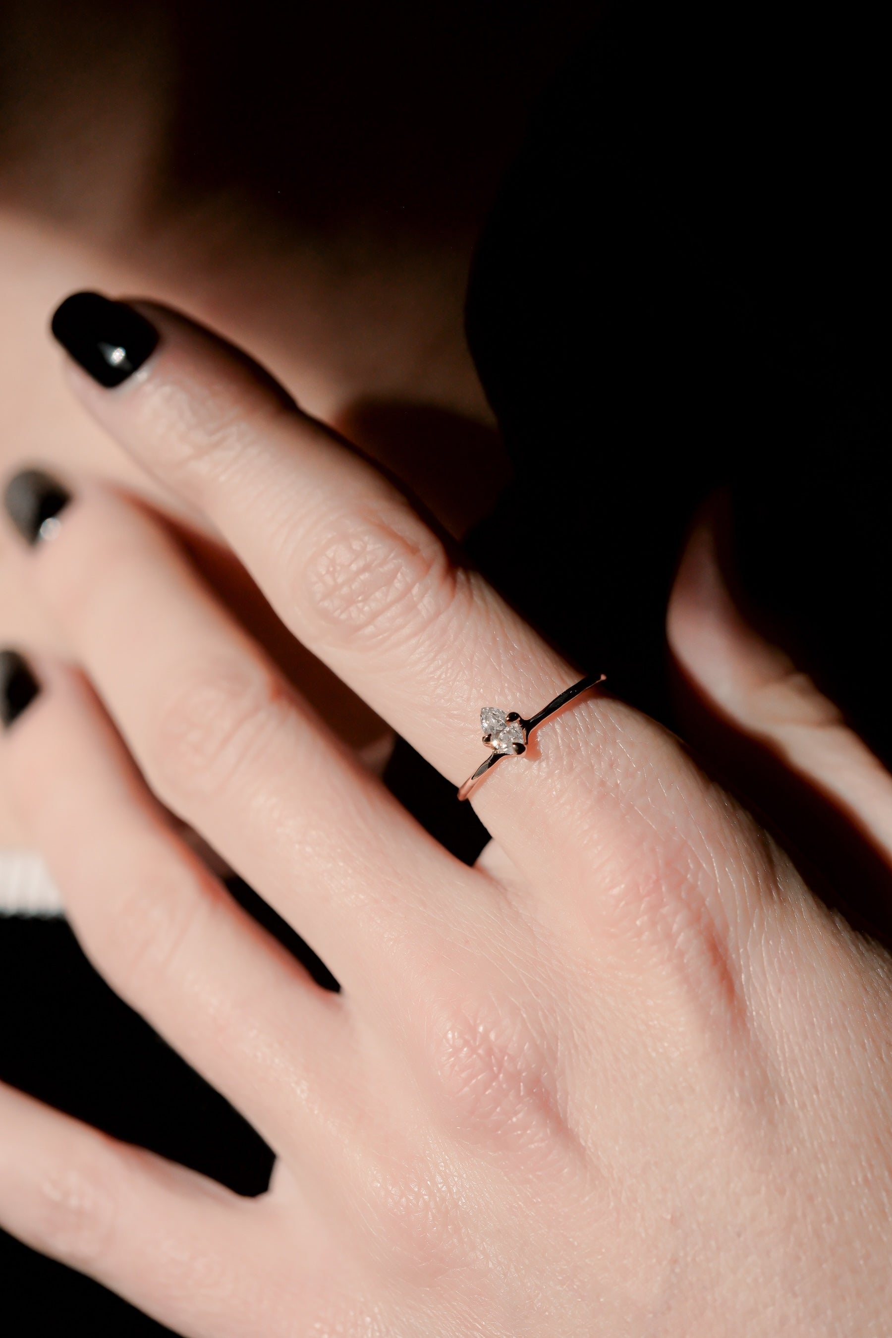 TINY LINE PEAR SOLITAIRE 0.15